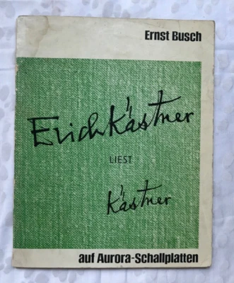 Ernst Busch aus Aurora-Schallplatten, Erich Kästner liest Kästner, LP Vinyl 1969 - Bild 1 von 4