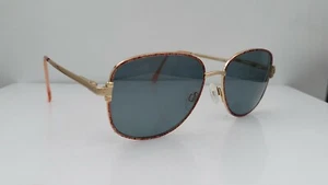 Vintage Marchon Suzanne Pink Gold Oval Italy Sunglasses FRAMES ONLY - Picture 1 of 5