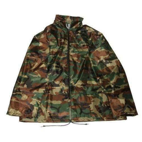 Kids Camo Water Resistant Rain Jacket — 第 1/1 张图片