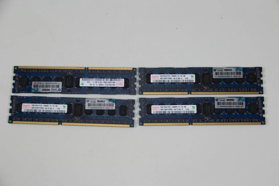 8GB (4x2GB) Hynix HMT125R7TFR8C-H9 2GB PC3-10600R 1333Mhz DIMM RAM - Image 1 of 1
