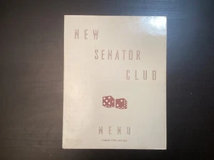 Vintage New Senator Club Menu Carson City Nevada Cactus Jacks ? - Picture 1 of 11
