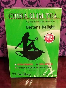 CHINA SLIM TEA NUEVO FRESCO 72 BOLSAS DIETER'S DELIGHT EX. 01/2026 PAN SER 2 X 36 BOLSAS - Imagen 1 de 5