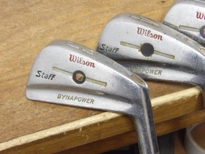 Wilson Staff Dynapower Fluid Feel Irons 3-PW Stiff Flex Steel Very Nice!! - Picture 1 of 4