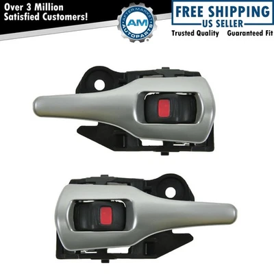 Juego de pares de manijas de puerta interiores plateadas para Toyota Corolla Matrix Foto 1 de 4