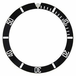 PIEZA DE RELOJ DE INSERTO BISEL SUBMARINER PARA ROLEX SIN FECHA 14060, 14060M NEGRO - Imagen 1 de 2