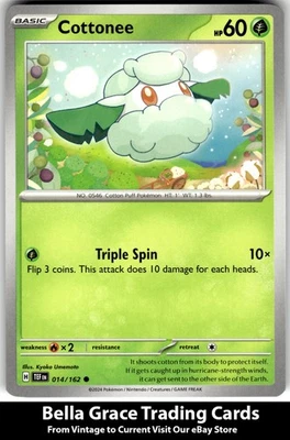 Cottonee #014/162 SV05: Temporal Forces Pokemon Common - Image 1 of 2