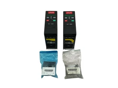 2x Danfoss VLT 2800 Frequenzumrichter VLT2803PS2B20STR1DBF00A00C0 Out: 2.2A - Bild 1 von 4