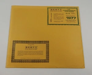 Scott US Conmemorativo No. 28 páginas de álbum de estampillas en bloque de placa especial 1977 - Imagen 1 de 2