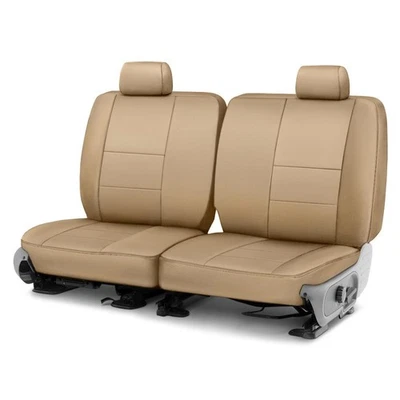 For Toyota Land Cruiser 93-97 Genuine Leather 2nd Row Beige Custom Seat Covers Foto 1 de 4