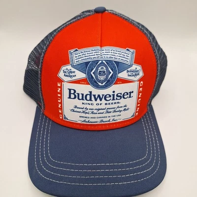 2021 Anheuser-Busch Budweiser H3 Headwear Adjustable Trucker Hat King of Beers - Image 1 of 4