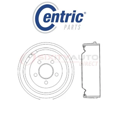 Centric C-TEK Brake Drum for 1963-1964 Dodge 330 3.7L 4.5L 5.2L 6.3L 7.0L L6 gl - Imagem 1 de 4