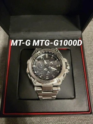 Casio G-SHOCK MTG-G1000D-1AJF Silver Stainless Steel Solar Analog Watch Japan - Image 1 of 4