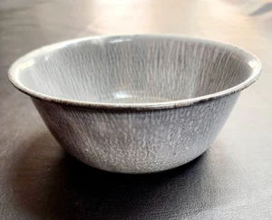 Vintage Enamelware Bowl Grey Gray Speckled  - Picture 1 of 12