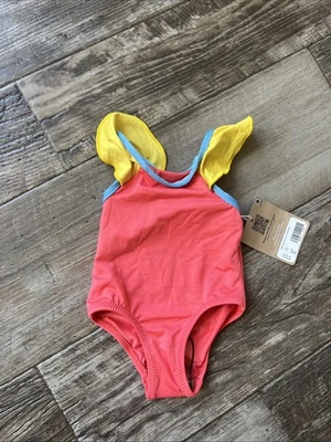 Traje de baño Patagonia bebé niña 3-6 meses una pieza rosa brillante Foto 1 de 4
