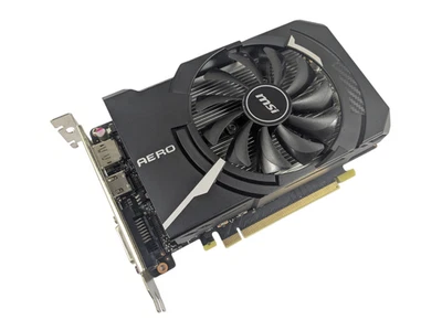 MSI GeForce GTX 1050 Ti AERO ITX 4G OCV1 HDMI PCIe Graphics Card - Image 1 of 4