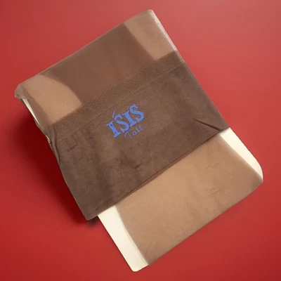 Isis Tall Seamless Stretch Thigh High Stockings Nylon Beige Vintage 60s NWOT - Image 1 of 4