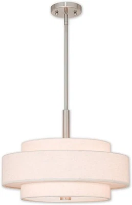 Livex Lighting 52137-91 Transitional Four Light Pendant from Meridian Collection - Image 1 of 2