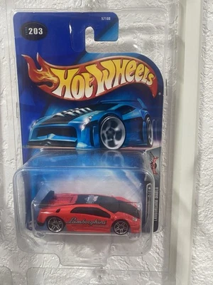 2003 Hot Wheels #203 Final Run 9/LAMBORGHINI DIABLO Red w/ Protector - Image 1 of 2