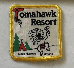 Vintage Tomahawk Resort in Sioux Narrows, Ontario, Canada Patch - Picture 1 of 3