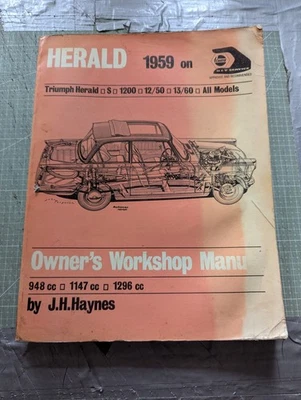 Triumph Herald (All Models 1959-1971) Haynes Owners Workshop Manual - Image 1 of 4