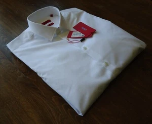 HUGO BOSS Camisas Informales Ajustadas Para Hombre Talla M/40/15 3/4 Blancas NUEVAS - Imagen 1 de 13