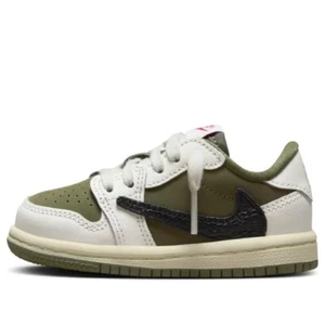 Air Jordan 1 Low OG SP (TD) Travis Scott Medium Olive DO5441-200  - Picture 1 of 6