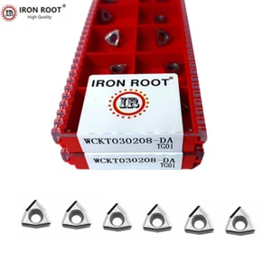 10P WCKT030208-DA TG01 CNC Lathe Tool Indexable U Drill Carbide Insert For WC 3D - Picture 1 of 6