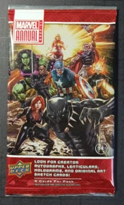 2x DUE! Upper Deck Marvel 2020-21 Annual Factory Sealed Hobby Packs - Foto 1 di 2
