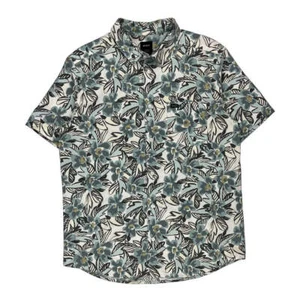 Rvca Patterned Shirt - Medium Green Cotton - Picture 1 of 8