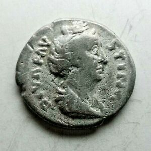 DIVA FAVSTINA I Died 140/1 Denarius Rome Ancient Authentic Roman silver coin