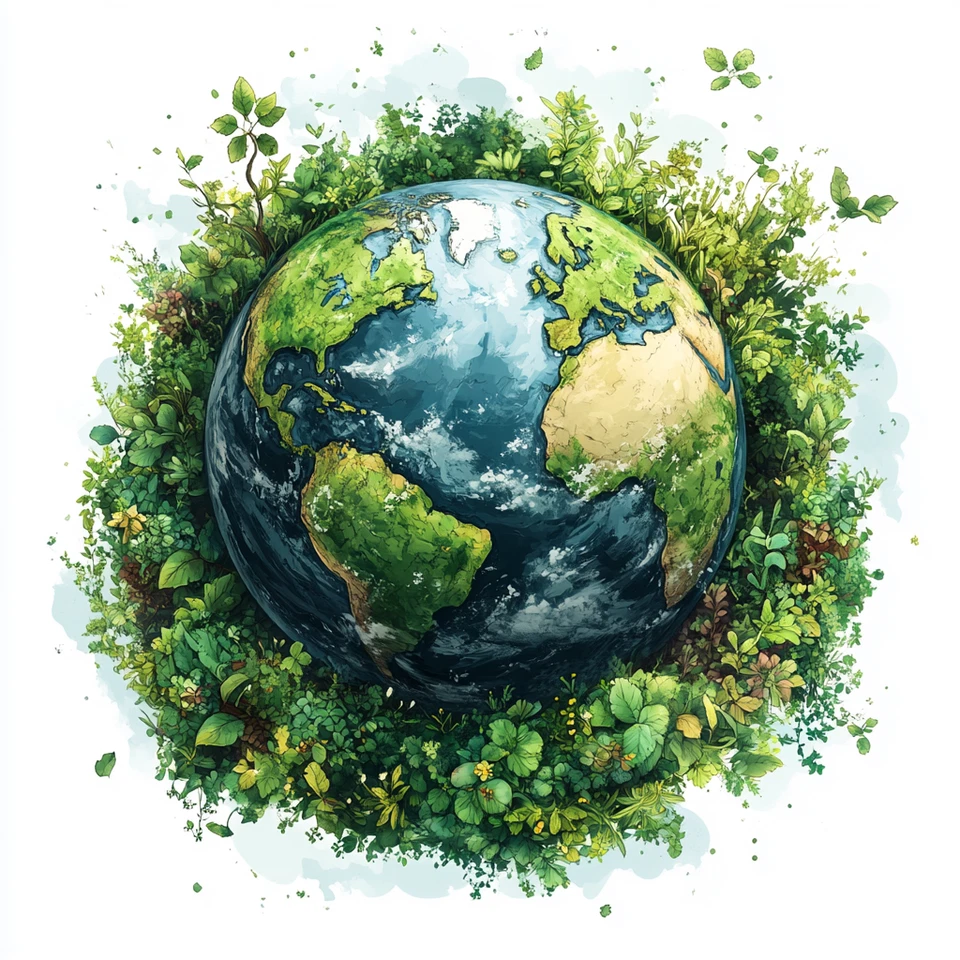 Adesivi auto XXL 18X18 terra verde sticker vinile resistente alle intemperie - Immagine 1 di 1