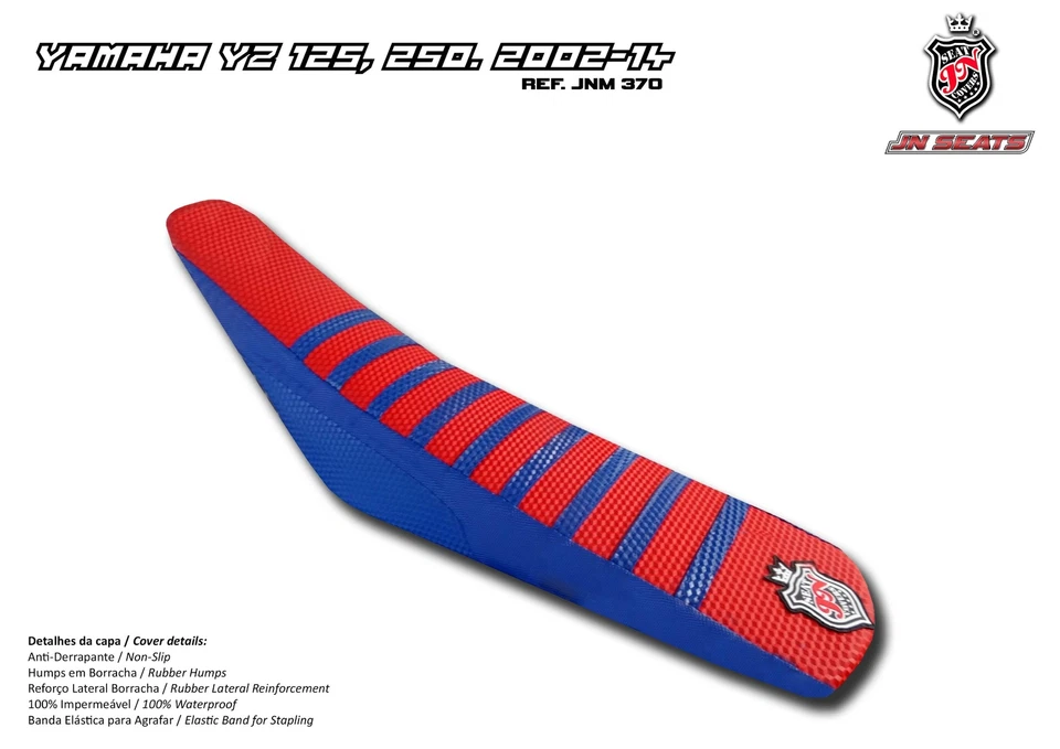 Cubierta de asiento antideslizante súper agarre Yamaha YZ 125-250 2002-2020 JN-Europe JNM370 Foto 1 de 1