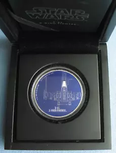 2017 Niue $2 Star Wars T-65 X-Wing Fighter 1 oz .999 Silver Coin w/ box & COA - Picture 1 of 12