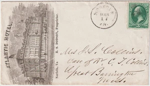 Norfolk VA cl Illust Advt cover Atlantic Hotel (b421) - Picture 1 of 1