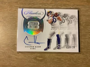 2020 Panini Flawless Football Cooper Kupp Etched In Time Auto 18/20 SSP Rams - Picture 1 of 2