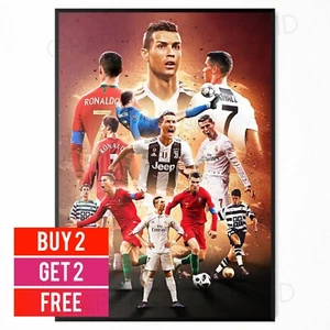 Ronaldo CR7 Legendary Moments Poster Photo Sports Football Poster A5 A4 A3 - Picture 1 of 5