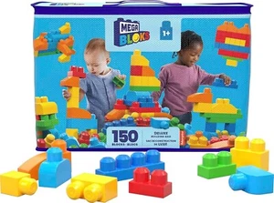 Mega Blocks First Builders Juego de Juguetes para Niños Pequeños Bolsa de Almacenamiento de Lujo Clásica 150 Piezas - Imagen 1 de 13