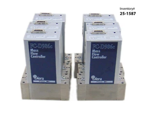 Aera FC-D986CT-BF Mass Flow Controller 10 SLM, 30 SLN O2 AR NH3, lot of 6 *used - Picture 1 of 9