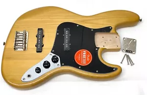 WOAH! NICE NATURAL FLAME! Fender Squier Classic Vibe Jazz J Bass LOADED Body - Picture 1 of 24