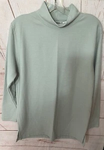 Studio By Lauren Brooke Damen Rollkragen Pullover Langarm Bluse Grün Gr. S - Bild 1 von 7