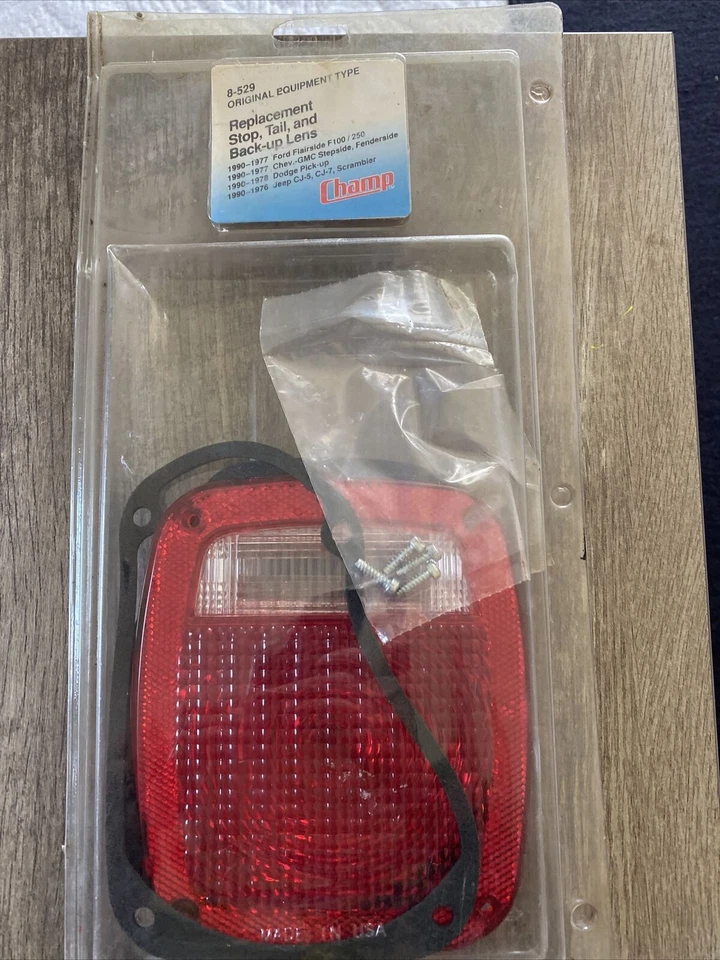 Champ 8-529替换停止、尾部和备用镜头。 1977 - 90 福特雪佛兰道奇吉普车 — 第 1/1 张图片