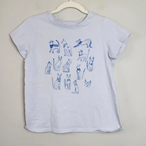 Tea Collection sz 16 girls short sleeve cats t-shirt - Picture 1 of 7