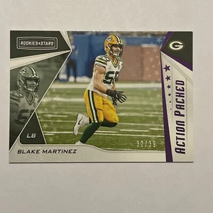 2019 Panini Rookies & Stars Action Packed Purple #18 Blake Martinez #/99 - Picture 1 of 2