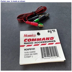 1x Hobbico Charge Lead For Futaba 9VAP Transmitter HCAP0101 Partial Incompl.NEW - Picture 1 of 1
