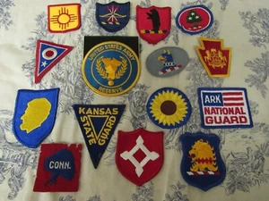 (15) Vtg. WWII & Post US Army National & State Guard Patches - Picture 1 of 17