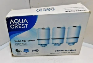 Aqua Crest AQU-CF08A Replacement Filter Lot Of 3 Filters New Sealed - Picture 1 of 4
