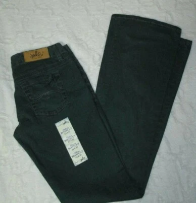 Pantalón elástico de algodón verde oscuro The Myth of Jade Chelsea Bootcut Junior 25 x 32 Foto 1 de 4