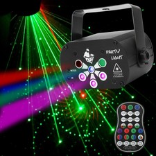 Laser Bühnenbeleuchtung 120 Muster Projektor RGB+UV Bewirken DJ Club Party Licht