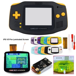 Gameboy Advance IPS V5 Laminated Kit With Rechargeable Batteries Housing Shell - Picture 1 of 74