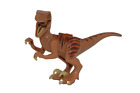 Lego Velociraptor Minifigure From Set 5887 Dinosaur Dino Tan Dark Orange Rare